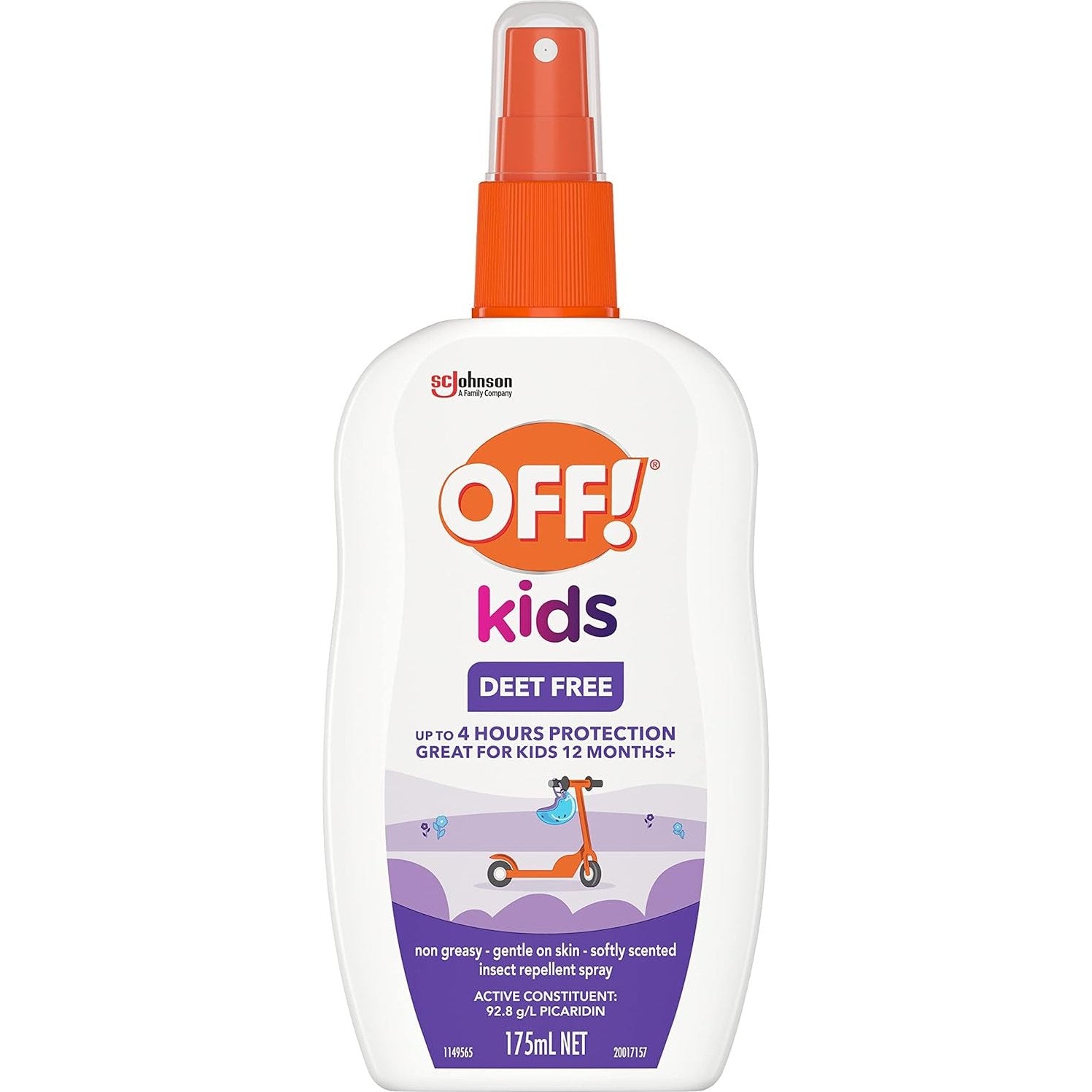 Off Kids Deet Free Insect Rep Spry 175ml