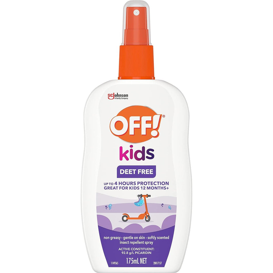 Off Kids Deet Free Insect Rep Spry 175ml