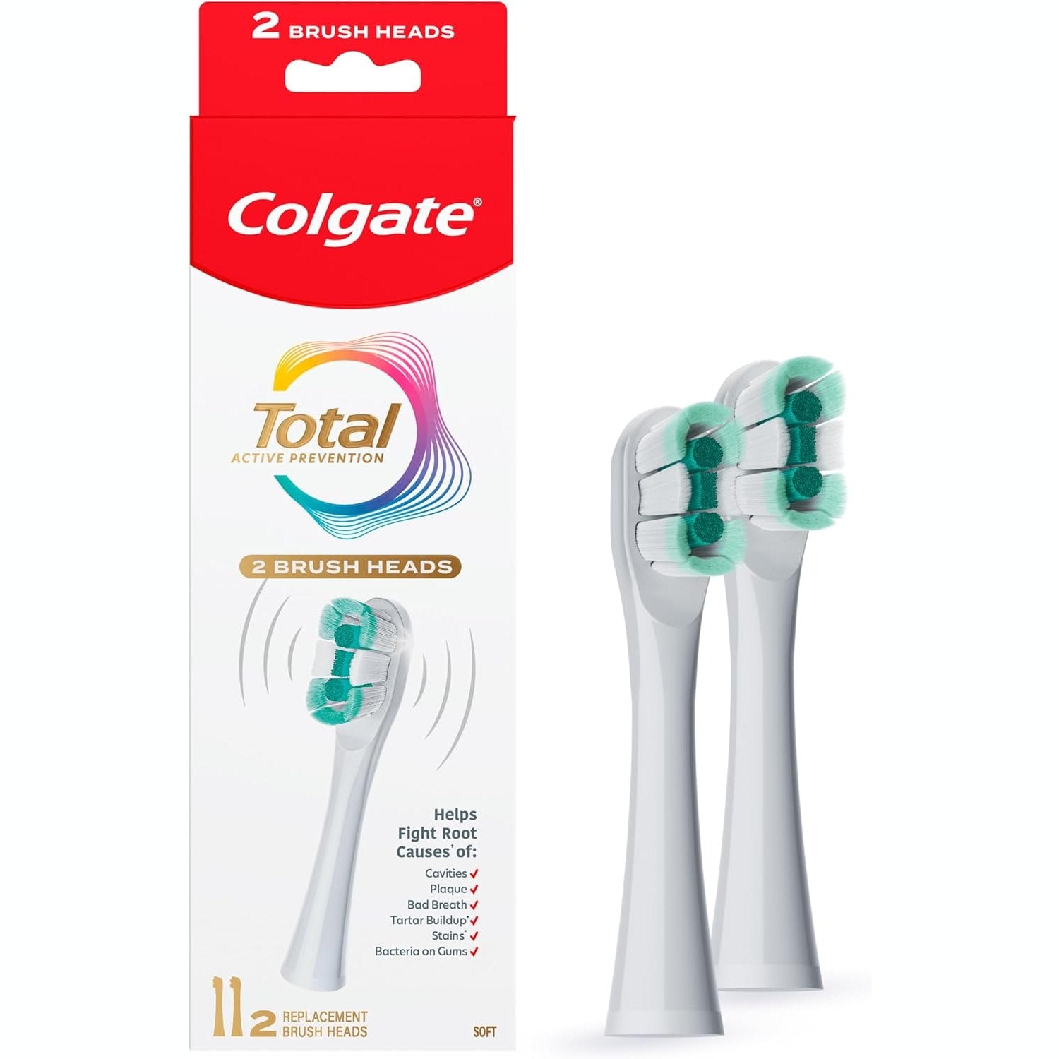 Colgate Power Tooth Brush Total Refill 2pk