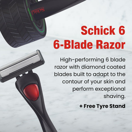 Schick 6 Razor Mens Kit