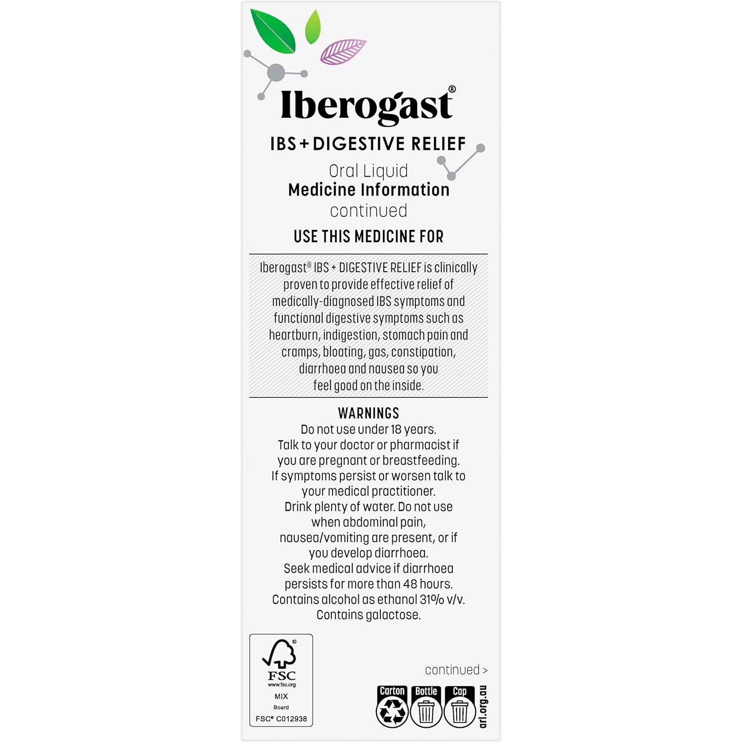 Iberogast IBS + Digestive Relief Oral Liquid 100ml