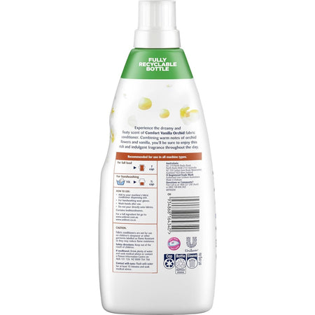 Comfort Concentrate Liquid Fabric Conditioner & Softner 900ml, Fragrance Collection VANILLA ORCHID