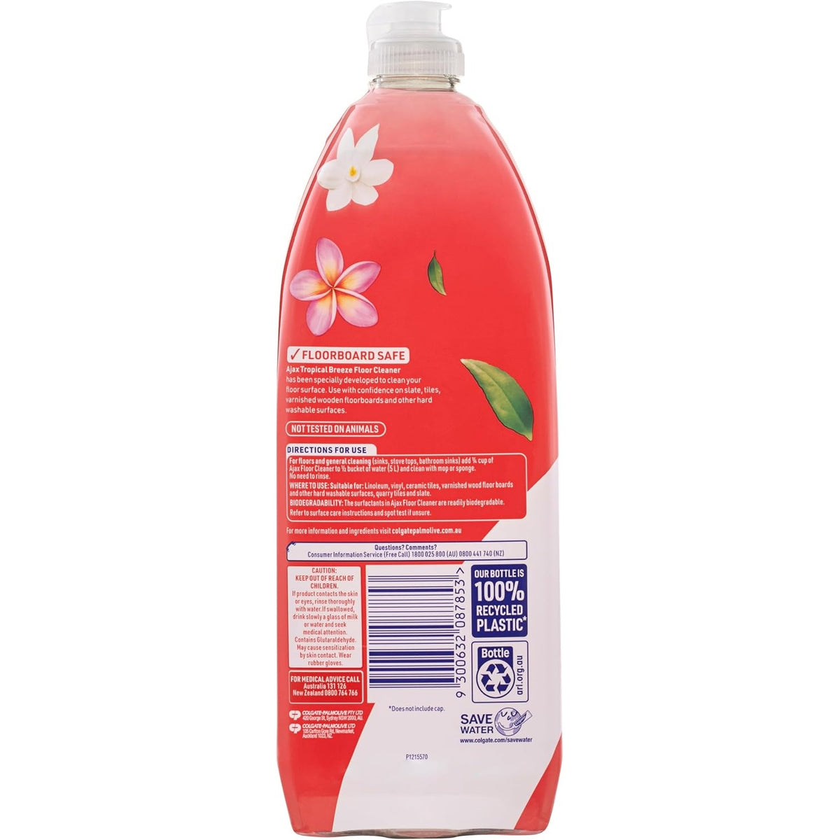 Ajax Floor Cleaner Tropical Breeze 750mL