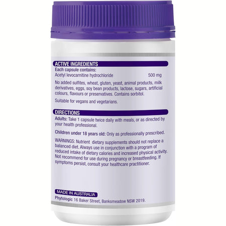 Henry Blooms Acetyl-L -Carnitine 500 180c