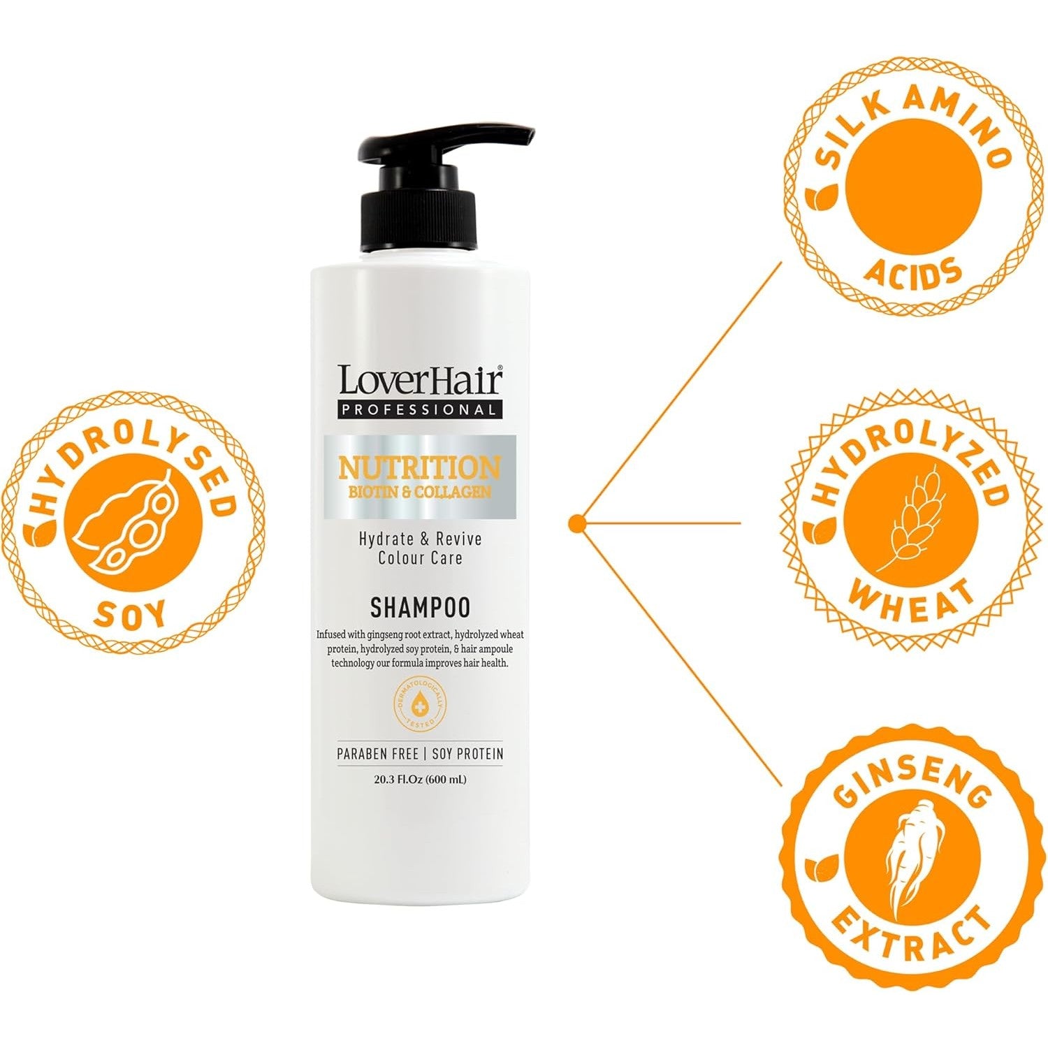 Loverhair Professional Nutrition Shampoo 600ml