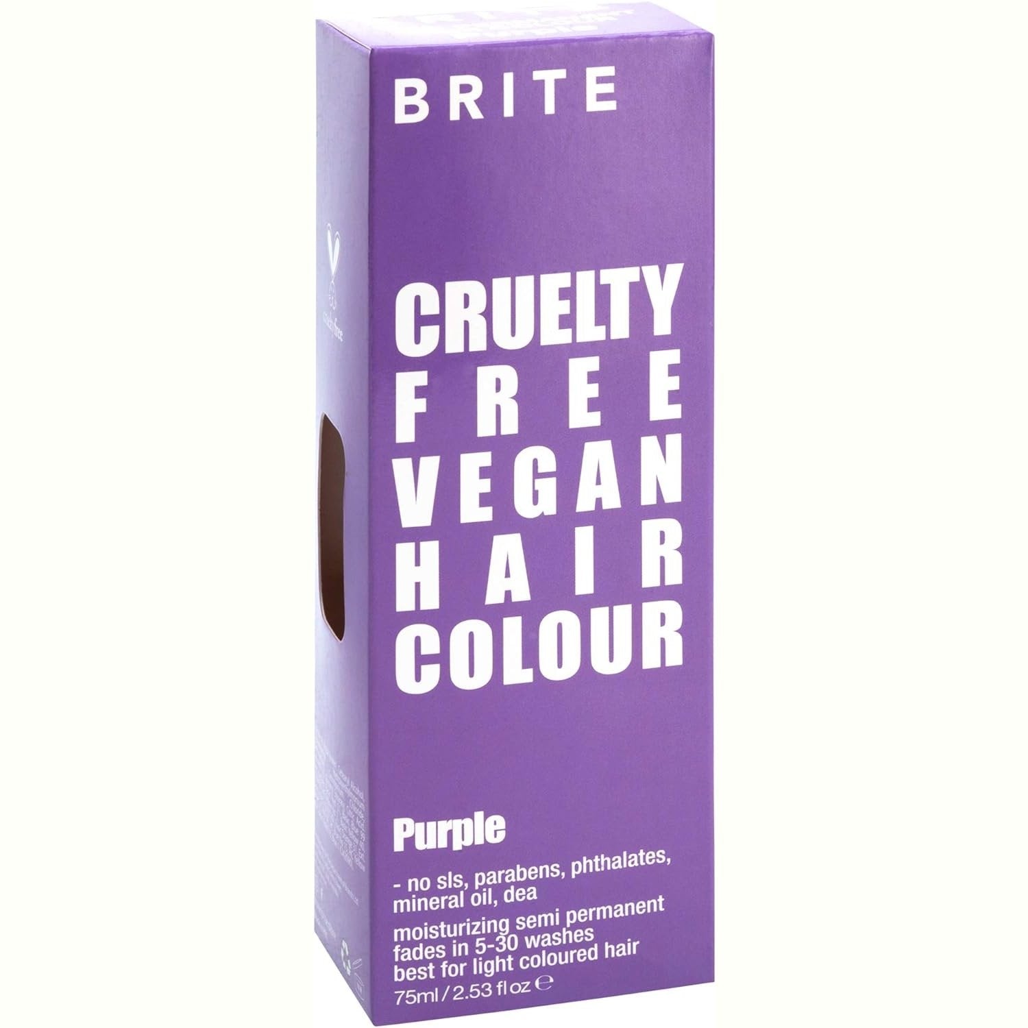 Brite Organix Semi Permanent Hair colour Purple 75ml