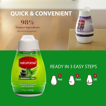 Naturoma Air Fresh Solid Gel Pandan Tea 220g