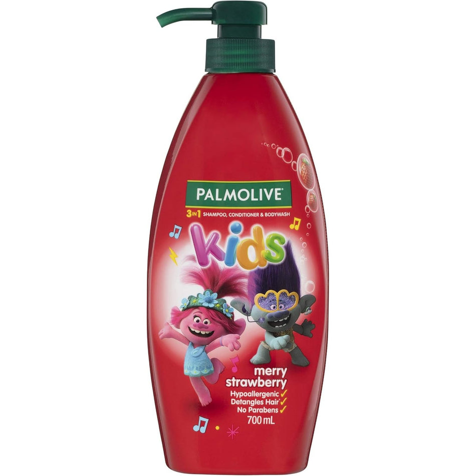 Palmolive Kids 3 In 1 Merry Strawberry 700ml
