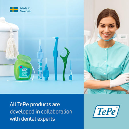 Tepe Interdental Brush 0.6mm Blue 6 Pack