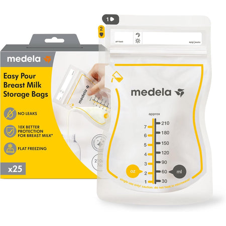 Medela Easy Pour Breast Milk Storage Bags 25 Pack