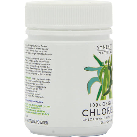 Synergy Natural Organic Chlorella Powder 100g