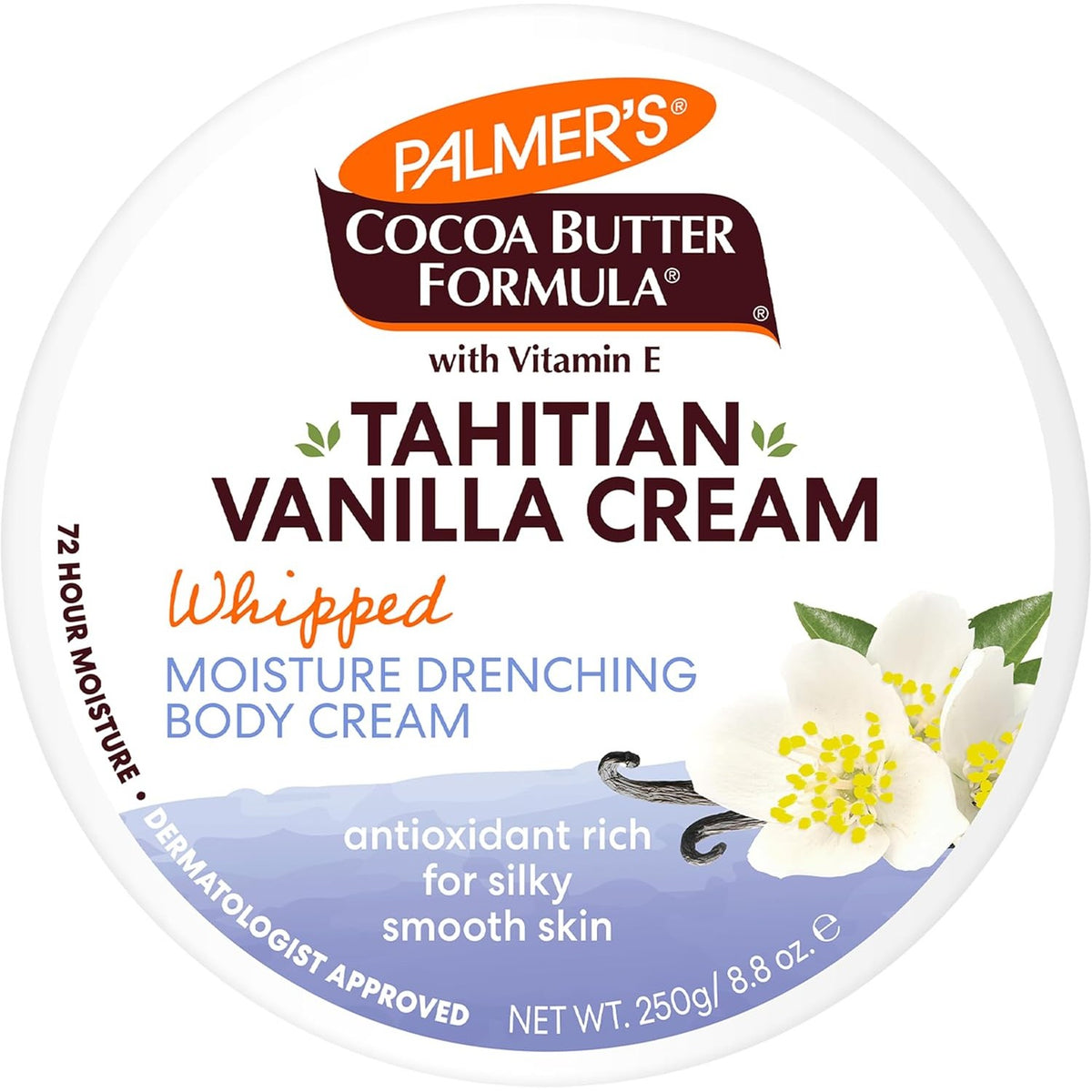 Palmers Tahitian Vanilla Whipped Body Cream 250g