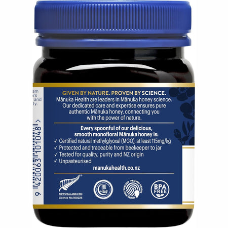 Manuka Health Mgo 115+ Umf 6 Manuka Honey 250g