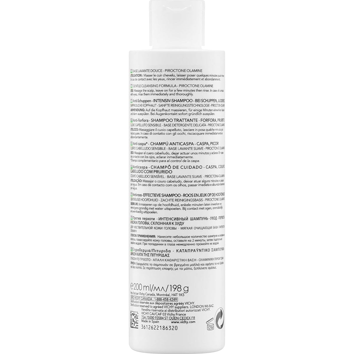Dercos Anti-Dandruff Shampoo for Sensitive Scalp 200ml