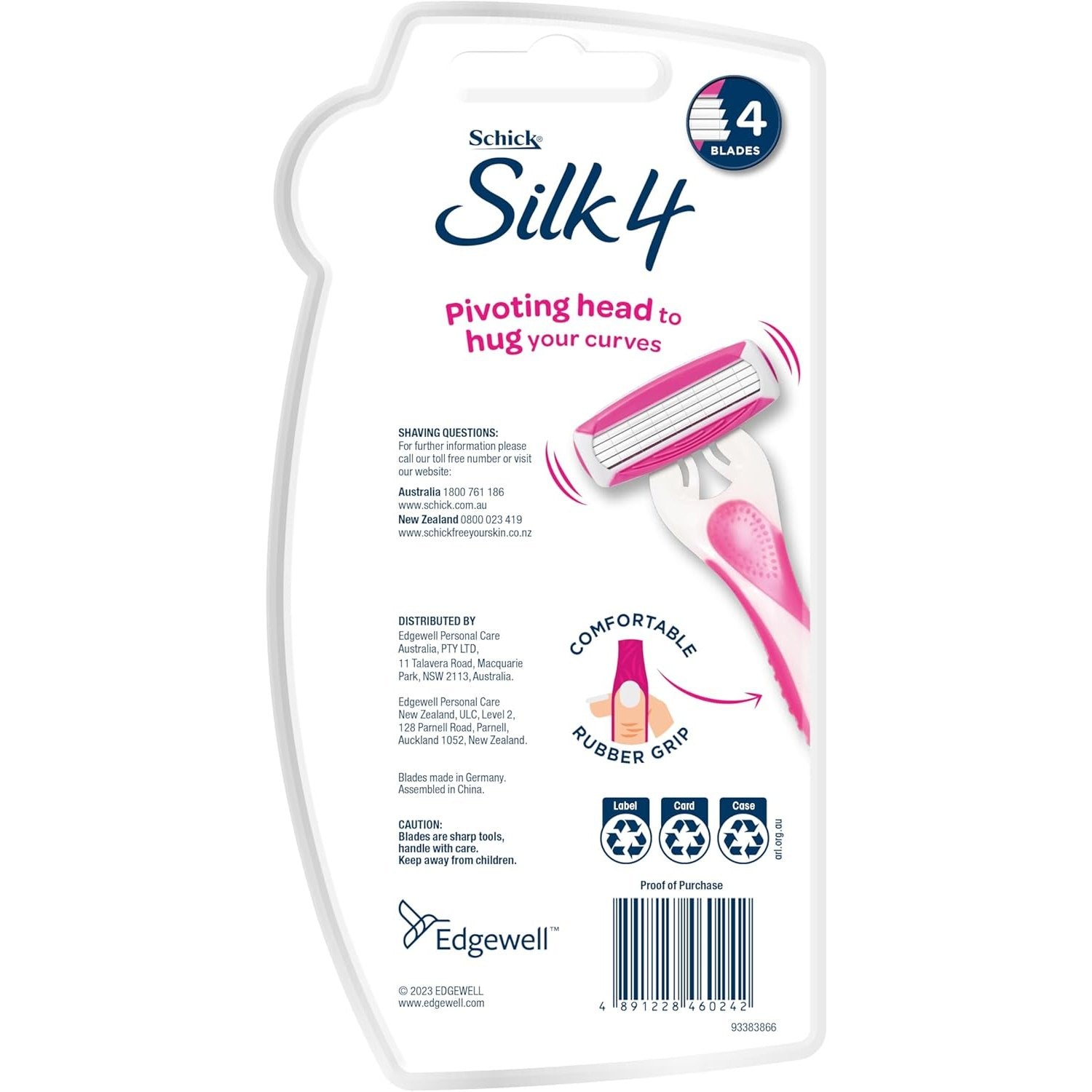 Schick Silk 4 Disposables 3 Pack