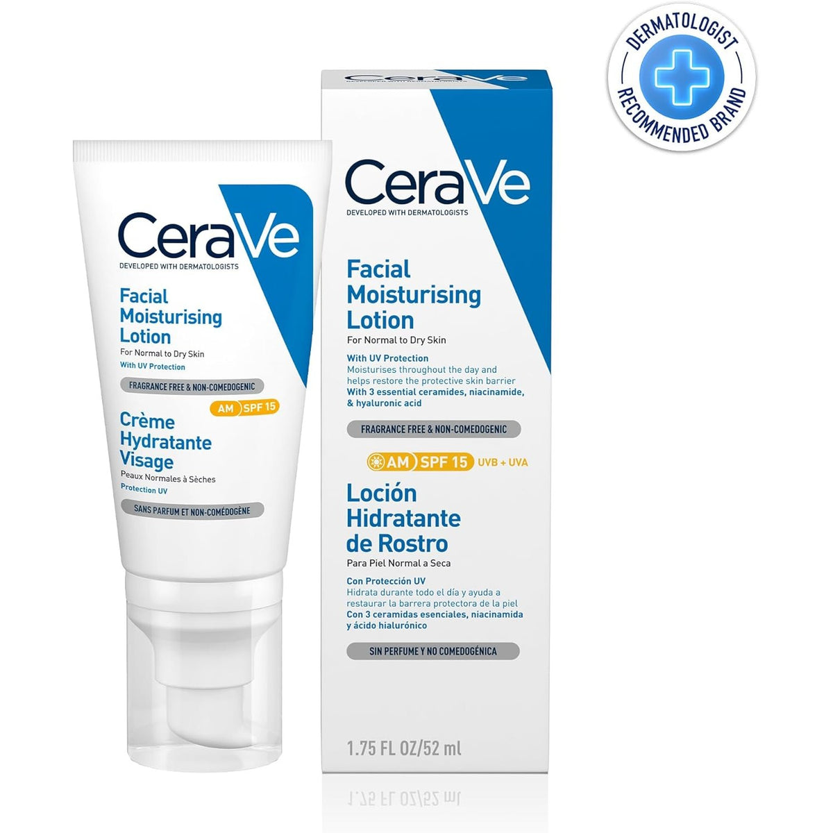 CeraVe Facial Moisturising Lotion AM SPF 15 52mL