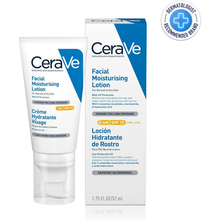CeraVe Facial Moisturising Lotion AM SPF 15 52mL