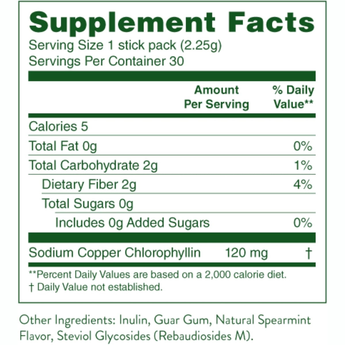 Nature's Sunshine Chlorophyll Detoxifying Sticks 30s