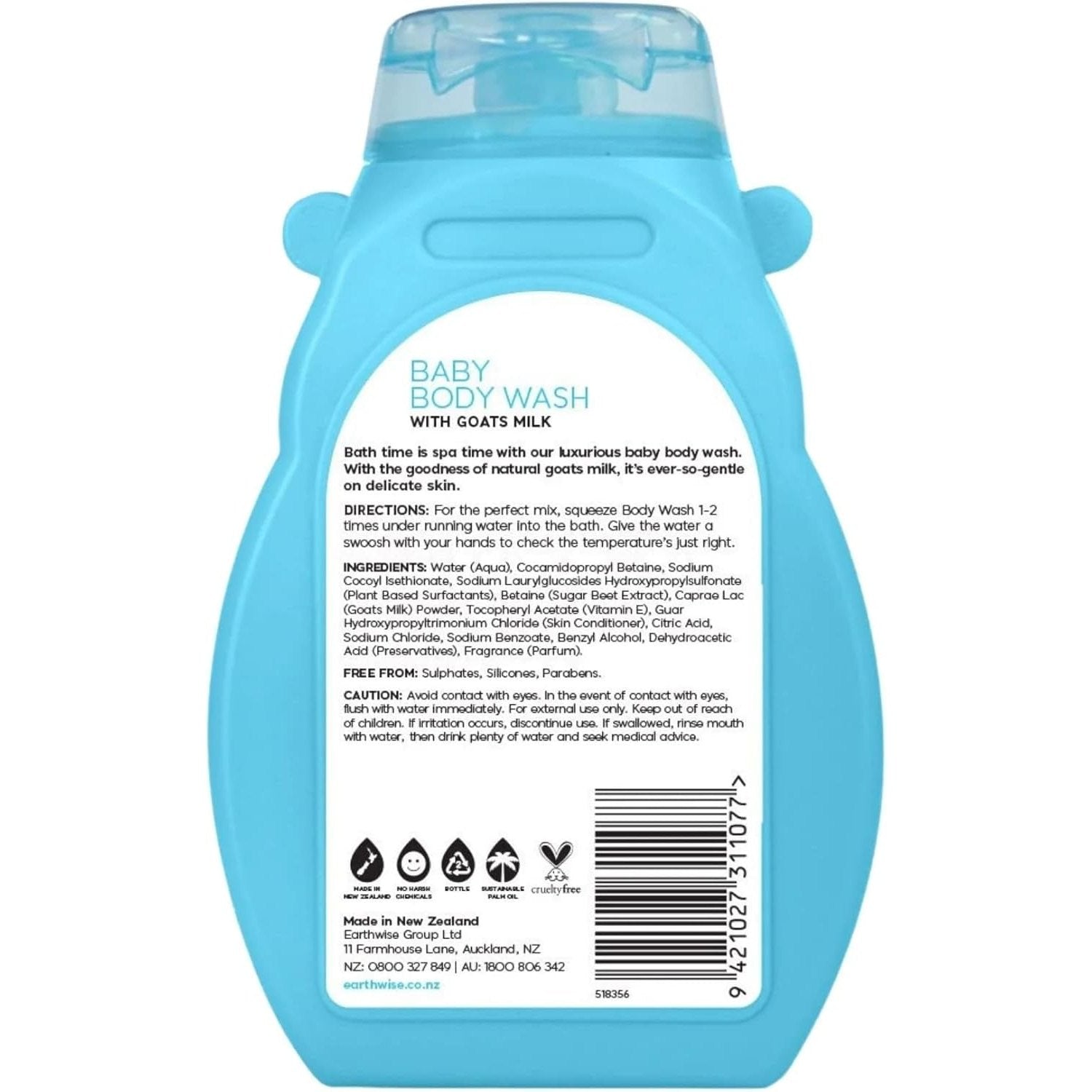 Naturely Nourish Hippo Baby Body Wash 275ml