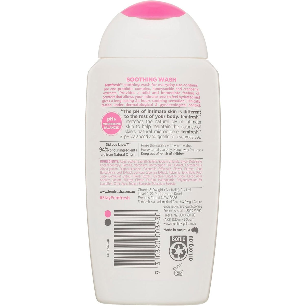 Femfresh Soothing Wash 250ml