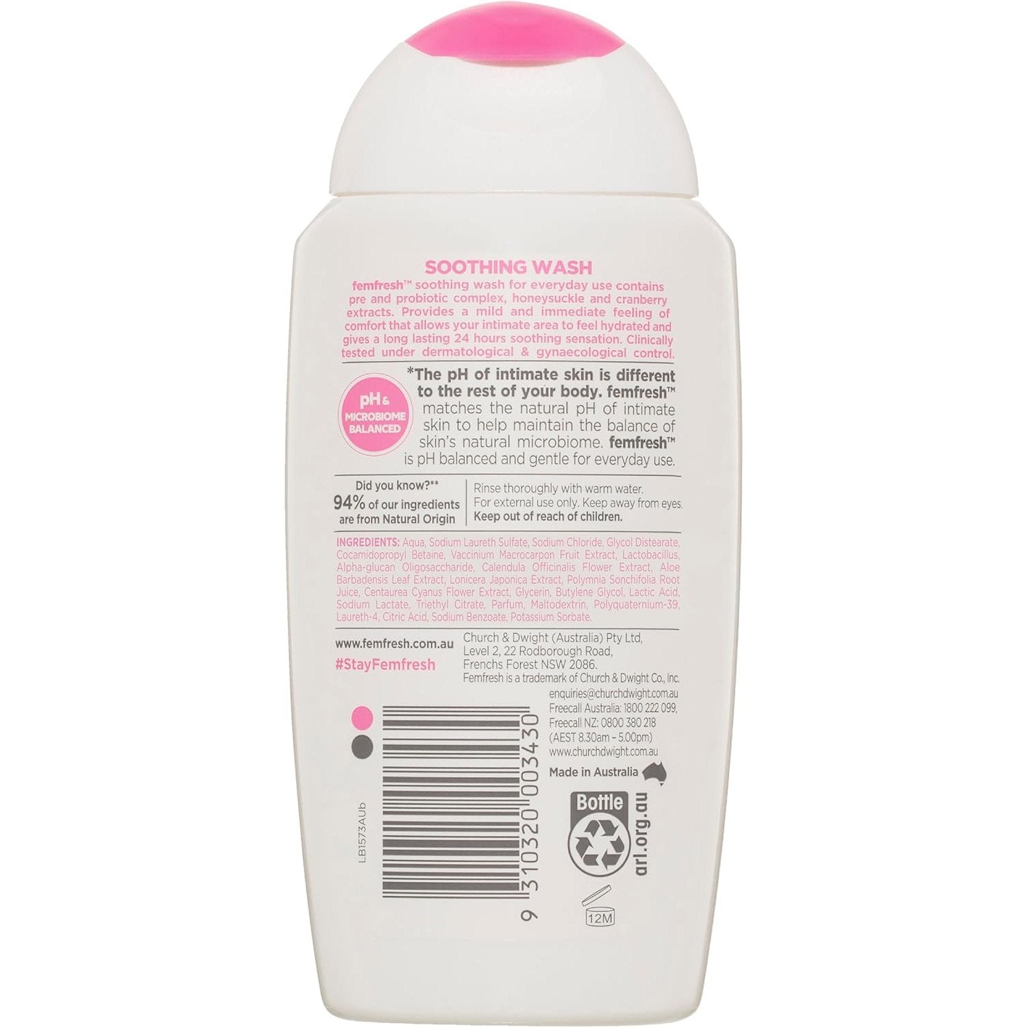 Femfresh Soothing Wash 250ml