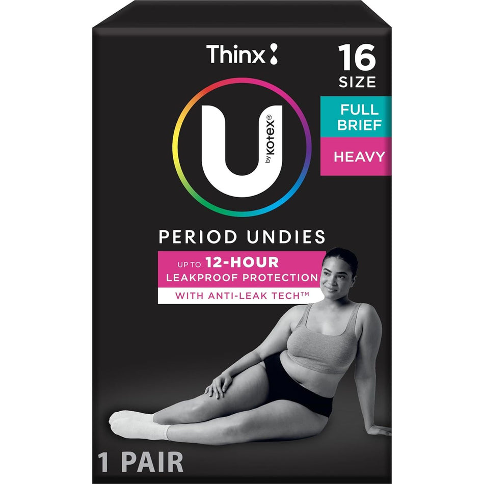 U by Kotex Full Brief Size 16