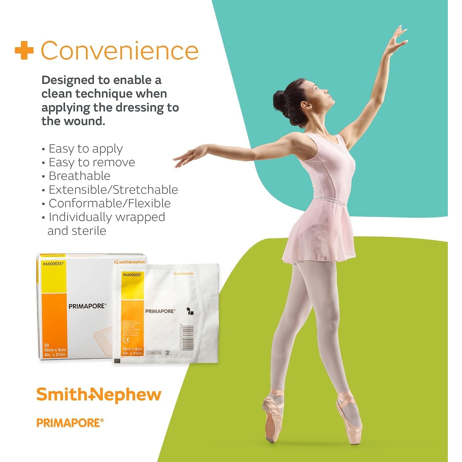 Primapore Wound Dressing Adhesive 10cm X 8cm 20 Pack