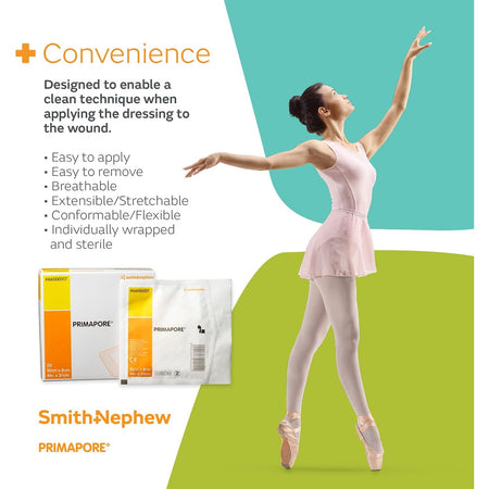 Primapore Wound Dressing Adhesive 10cm X 8cm 20 Pack