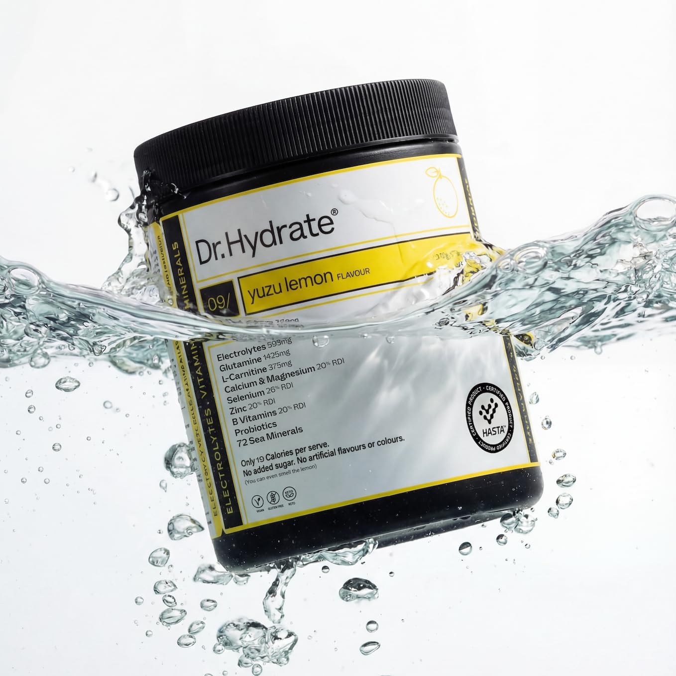 Dr Hydrate All-In-One Hydration Drink Hasta Cert Yuzu Lemon 270g