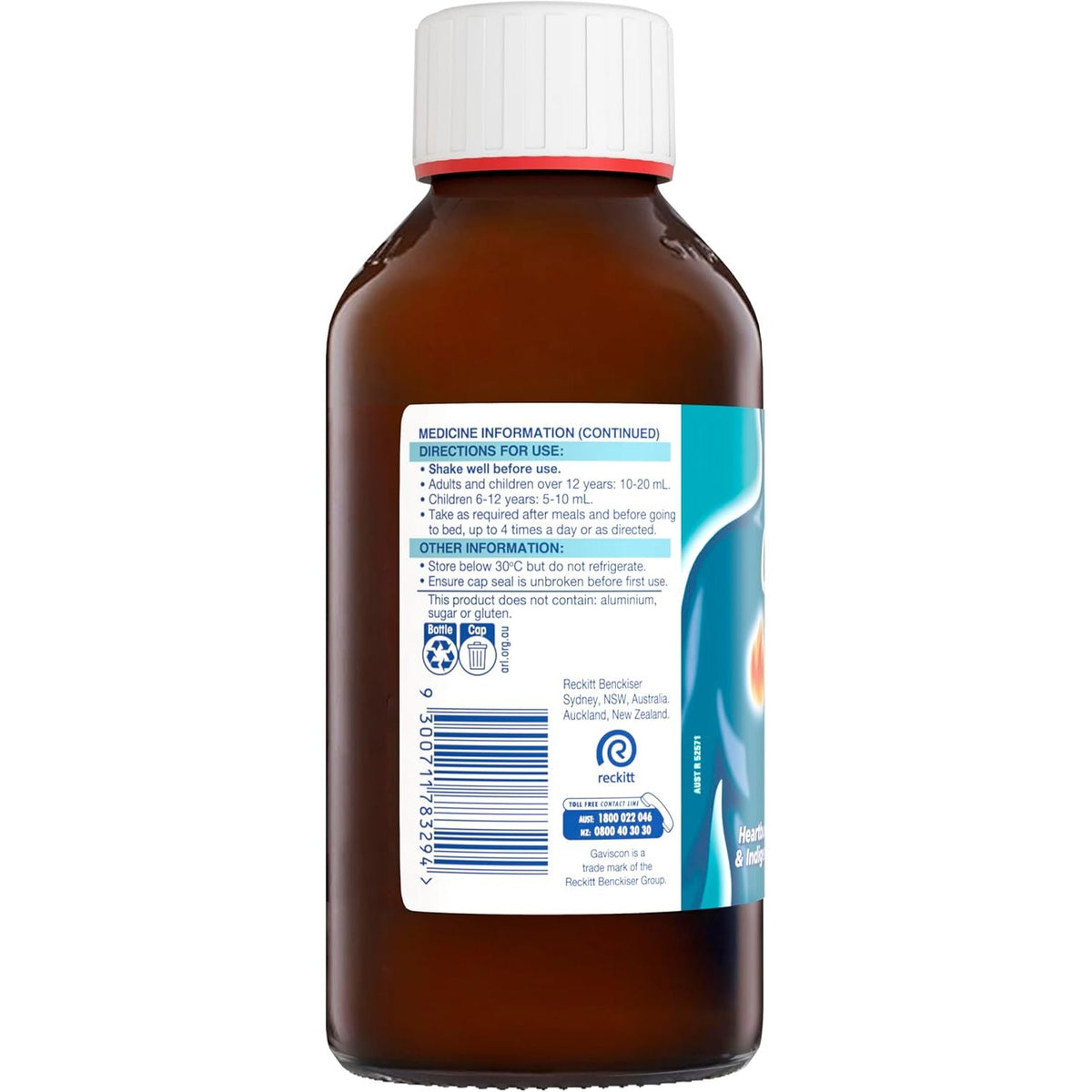 Gaviscon Peppermint Oral Liquid Suspension 500ml