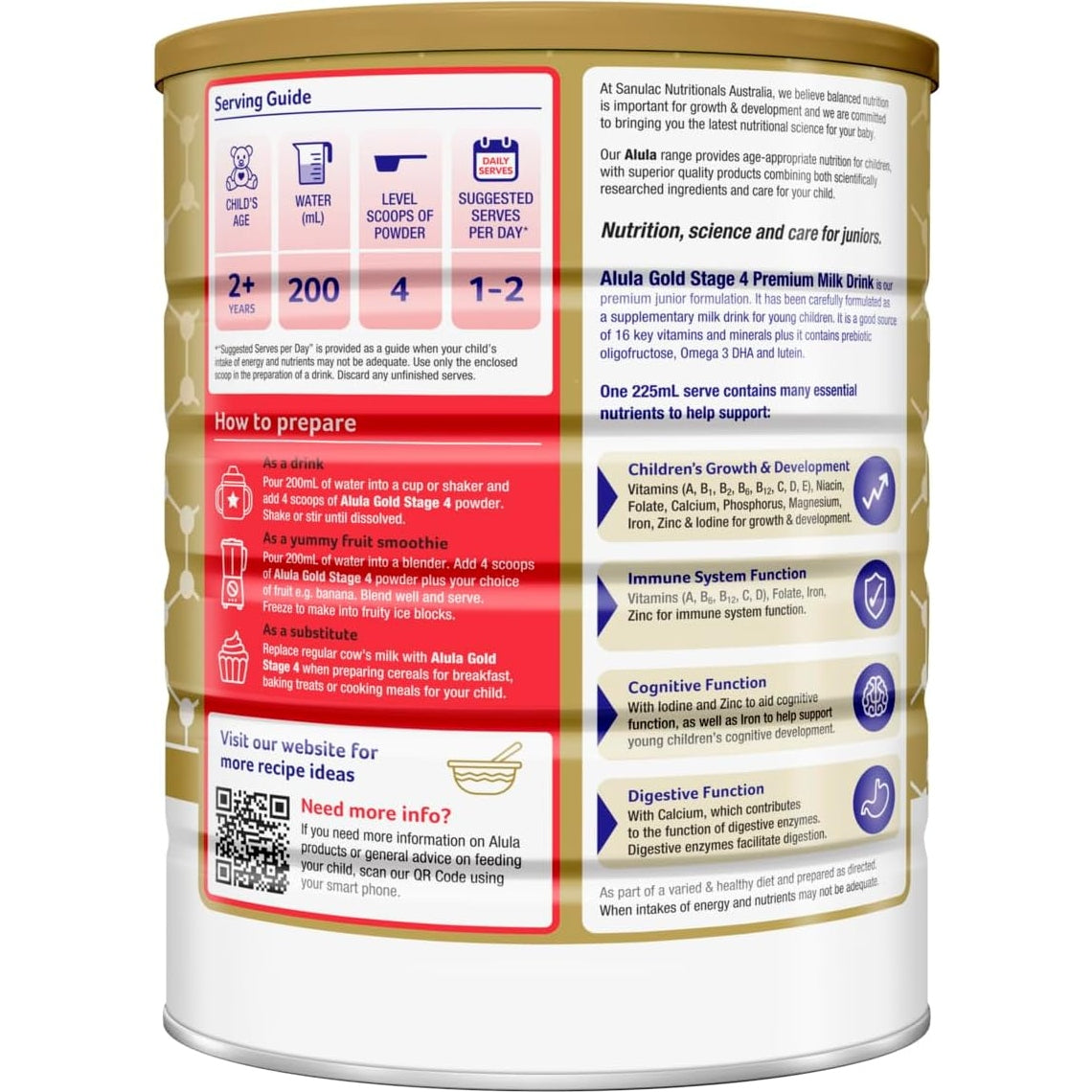 Alula S-26 GOLD Stage 4 Junior Milk Drink 900g