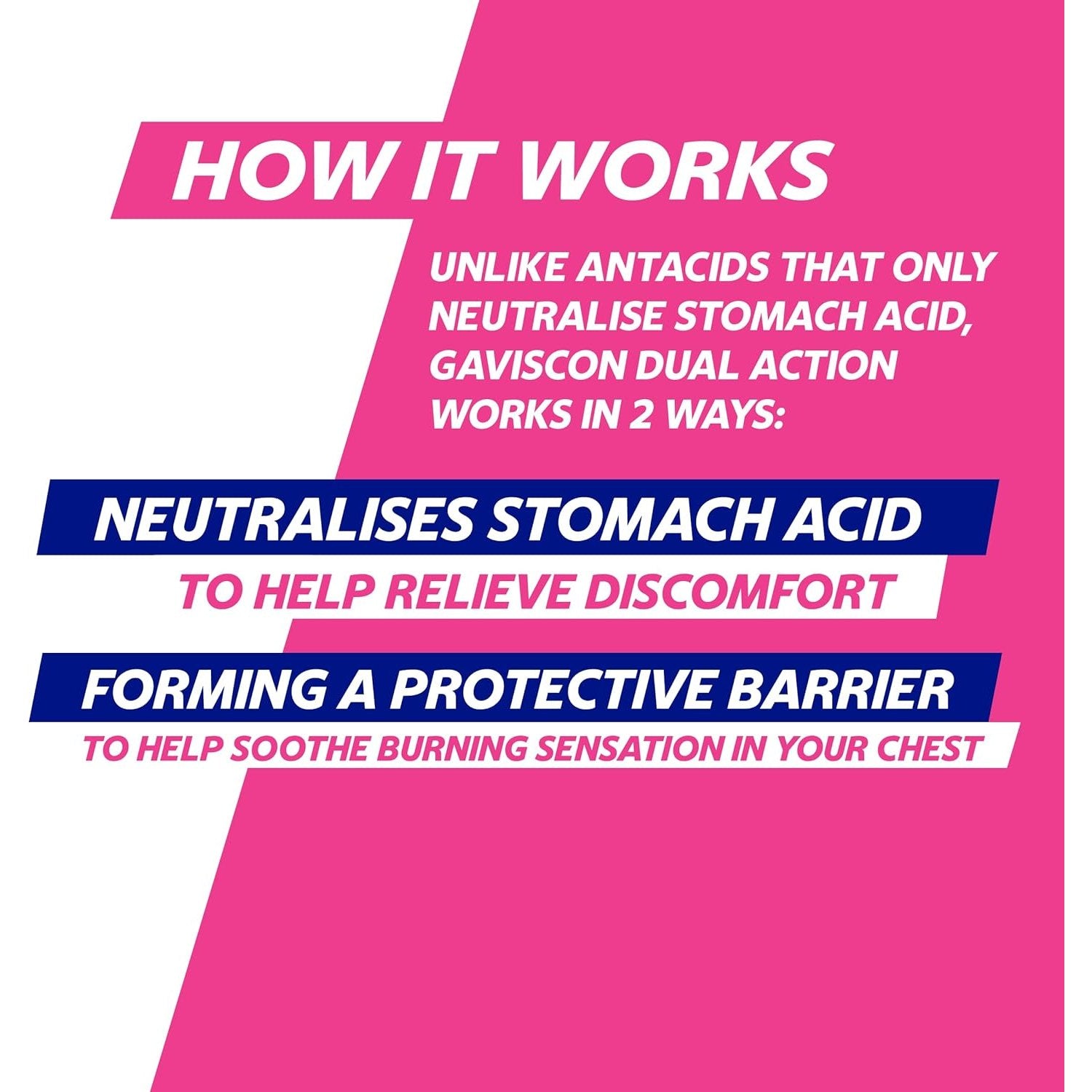 Gaviscon Dual Action Peppermint Oral Liquid Suspension 500ml