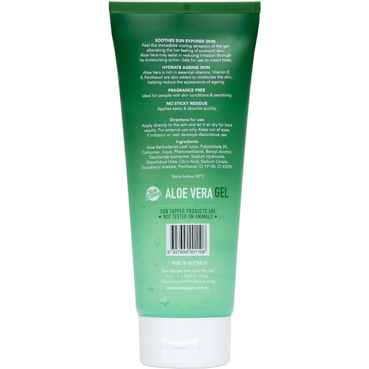 SUN ZAPPER ALOE VERA GEL 200ML