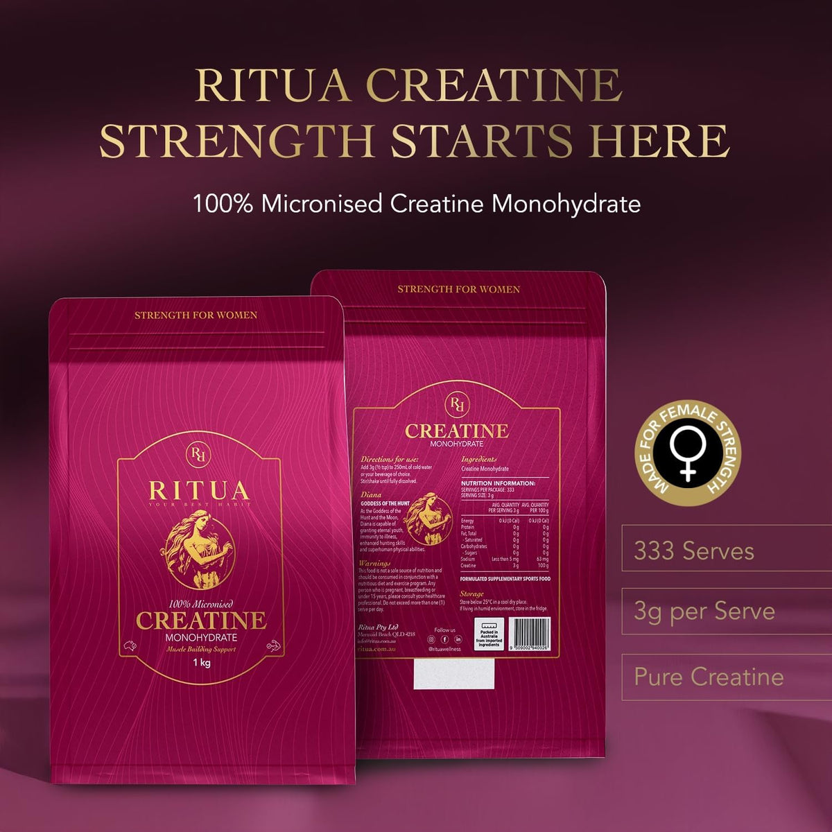 Ritua Creatine Monohydrate 1kg