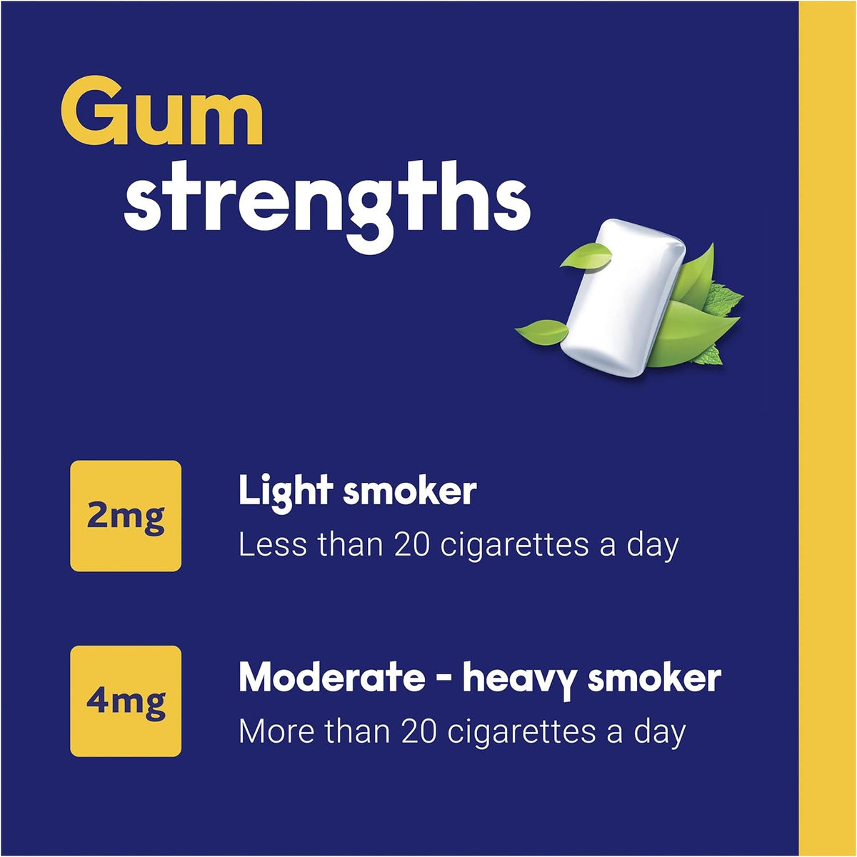 Nicabate Extra Fresh Mint Gum Quit Smoking 4mg 100 Pack