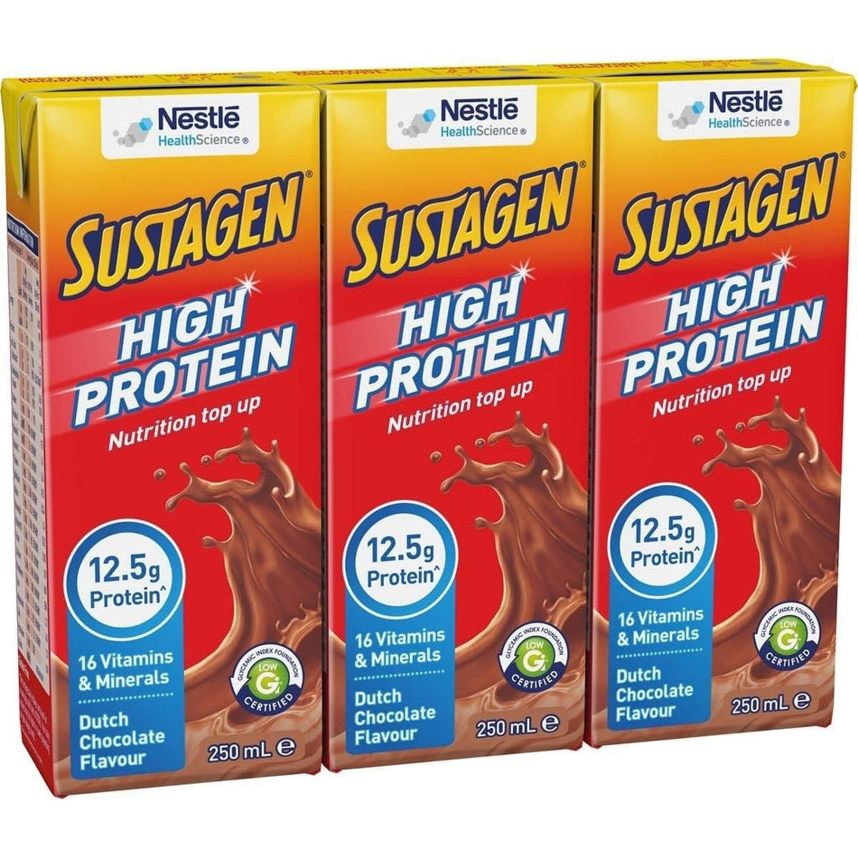 Sustagen Rtd Dutch Choc 250ml 3pk