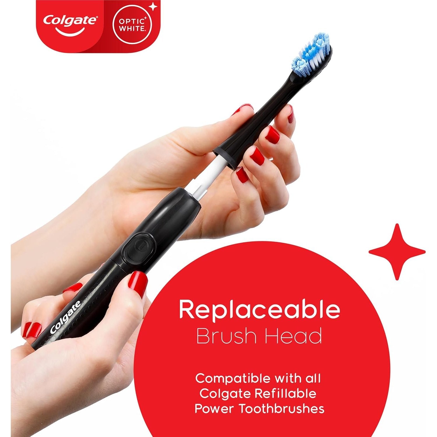 Colgate Optic White Powered Toothbrush Soft 1 Each