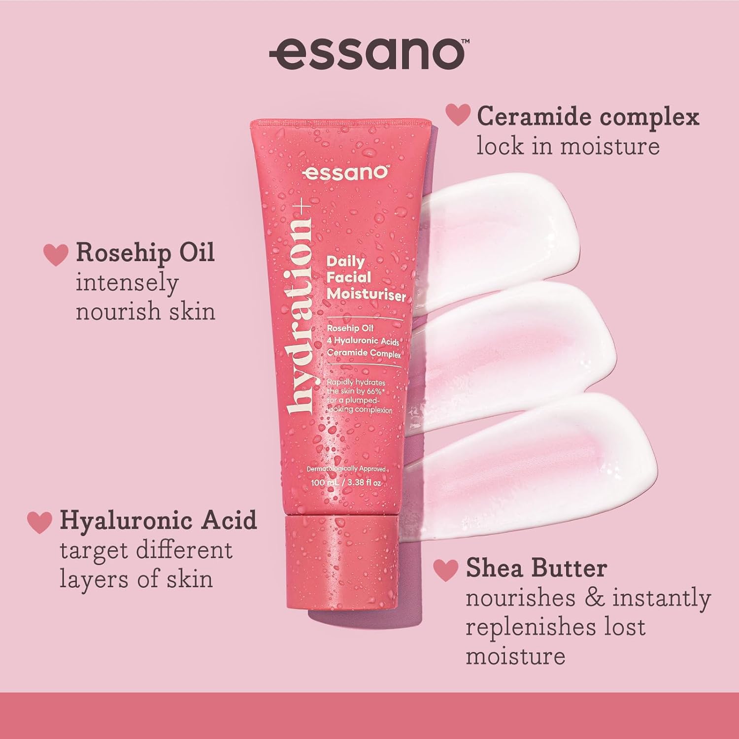 Essano Hydration+ Daily Facial Moisturiser 100 ml