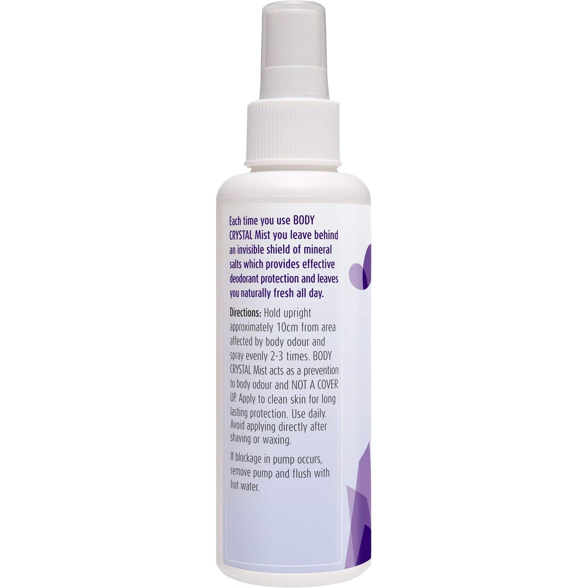 Body Crystal Deodorant Mist Body Spray Crystal Mist Frag Free 150ml