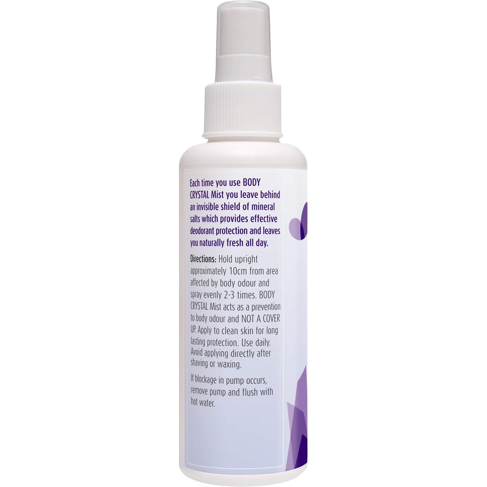 Body Crystal Deodorant Mist Body Spray Crystal Mist Frag Free 150ml