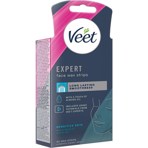 Veet Expert Face Wax Strips 20 Pack