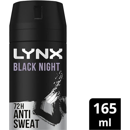 Lynx Antiperspirant Aerosol Black Night 165ML