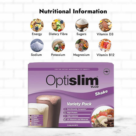 Optislim Vlcd Shake Variety Pack 21 X 43g