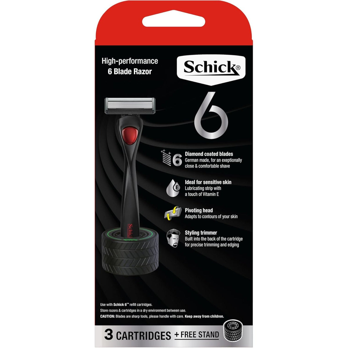Schick 6 Razor Mens Kit