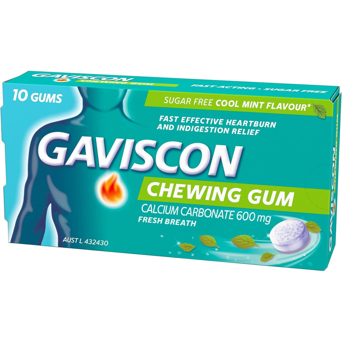 Gaviscon Chewing Gum 10 Pack
