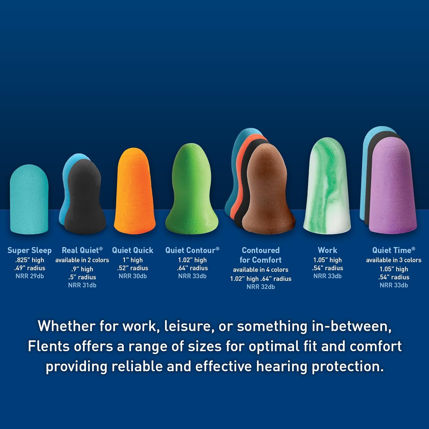 Quiet Please Foam Ear Plugs 10 Pairs