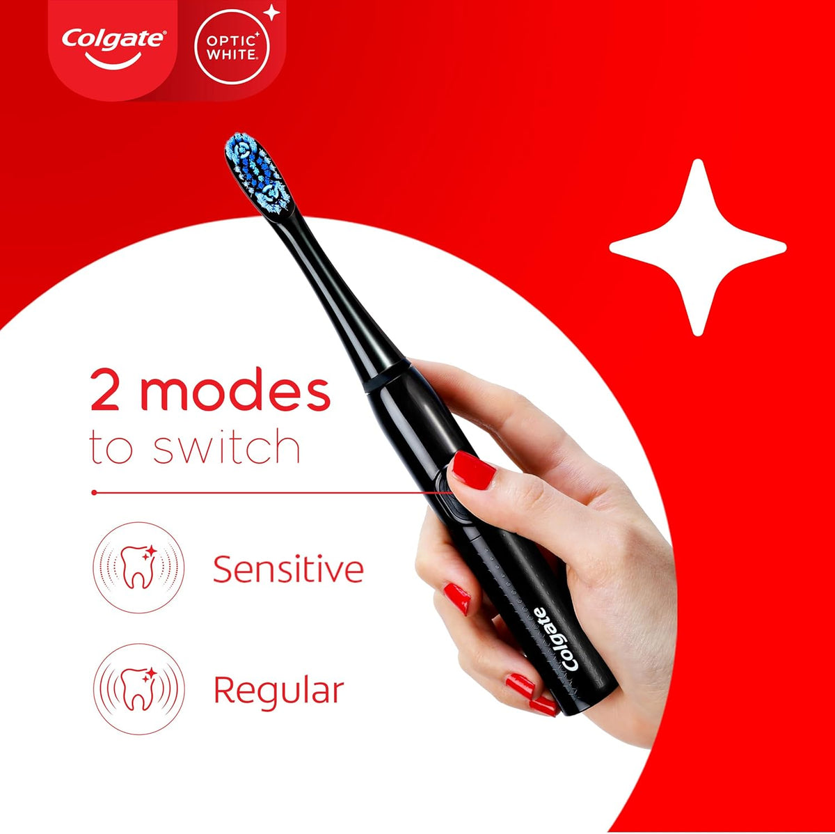 Colgate Optic White Powered Toothbrush Soft 1 Each