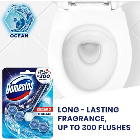 Domestos Power 5 Chlorine Toilet Block 55g