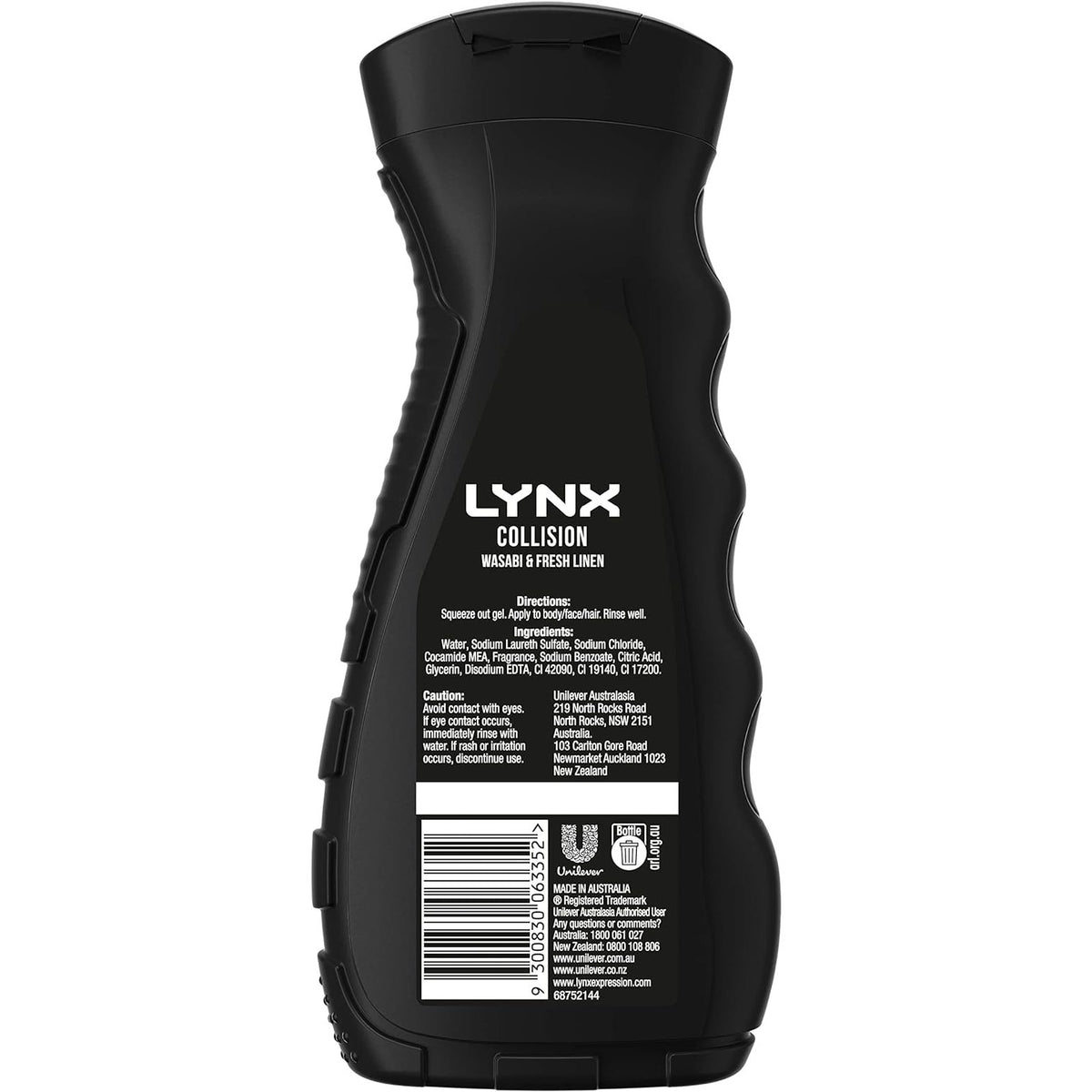 Lynx Wasabi & Fresh Linen Body Wash 400ml