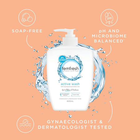 Femfresh Deodorising Active Intimate Wash 600ml
